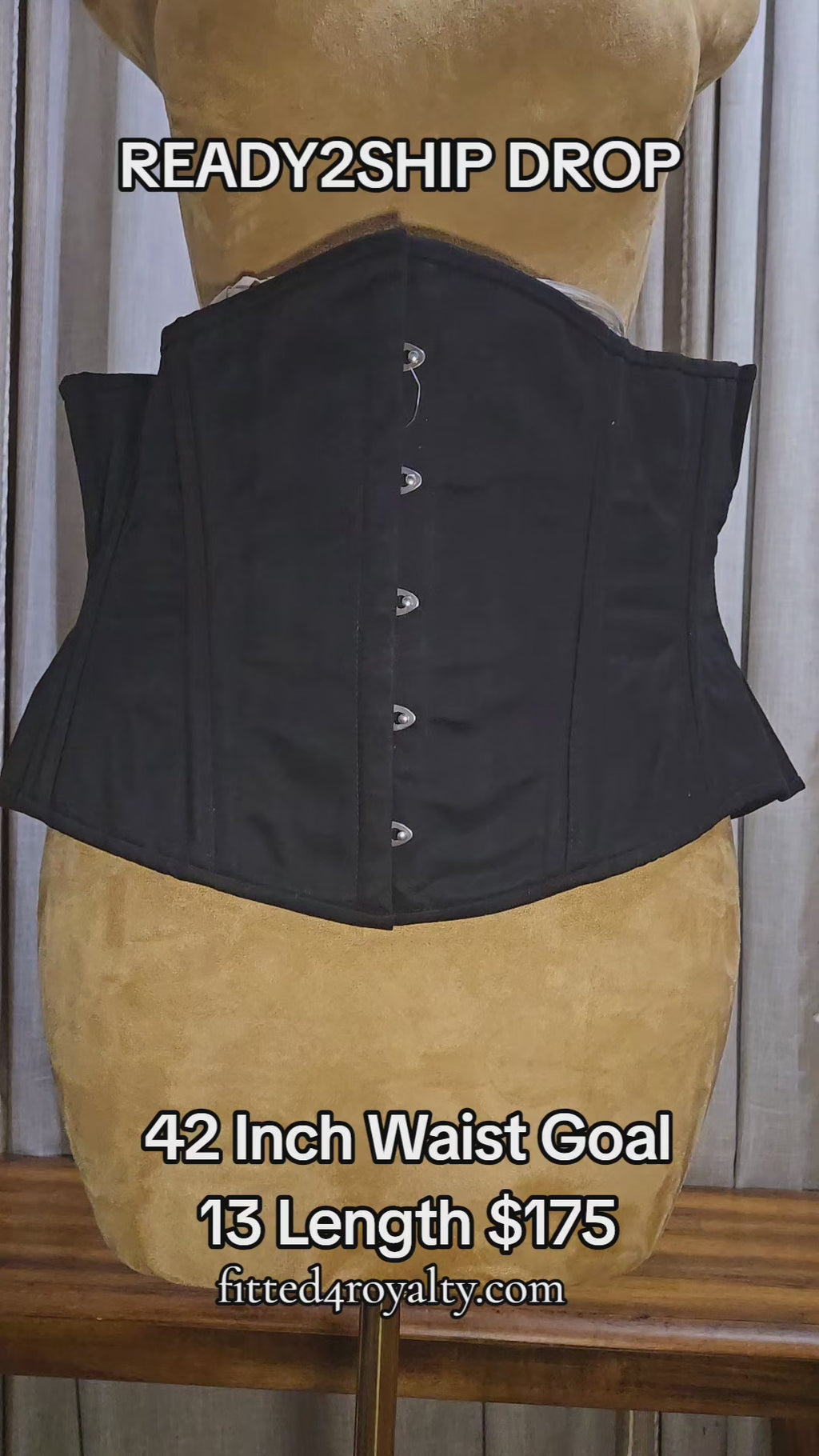 42-Inch Waist Goal | 13" Length | Black Cotton | Signature Shape CC500