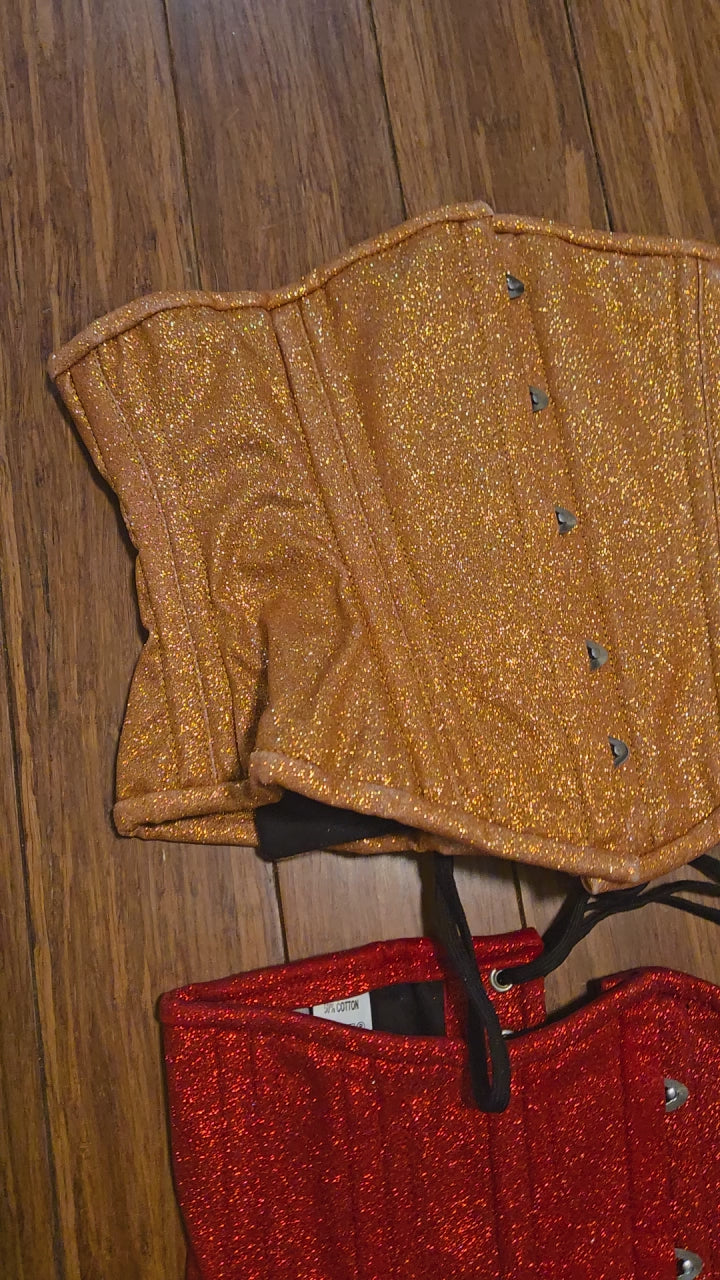 Glitter Corsets- Ready to Ship-flawed