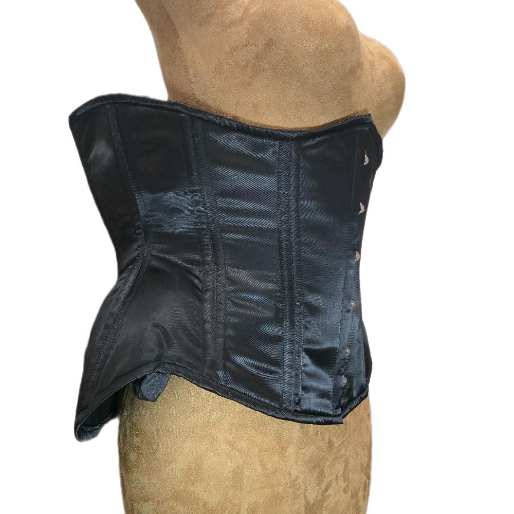 Black Satin Corset – Signature Shape CC-809| 42" Waist| 12" Length