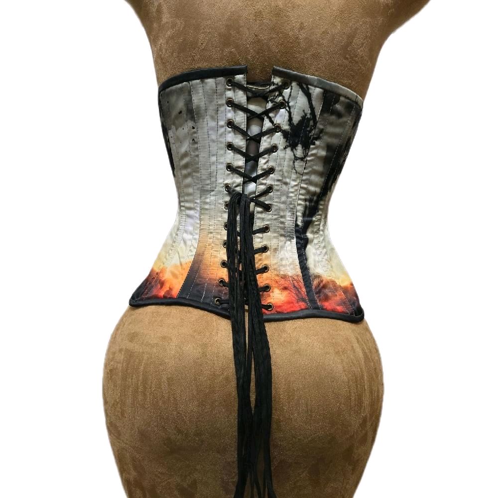 White Woods Swing-Style Corset | 24" Waist Goal | 11" Length