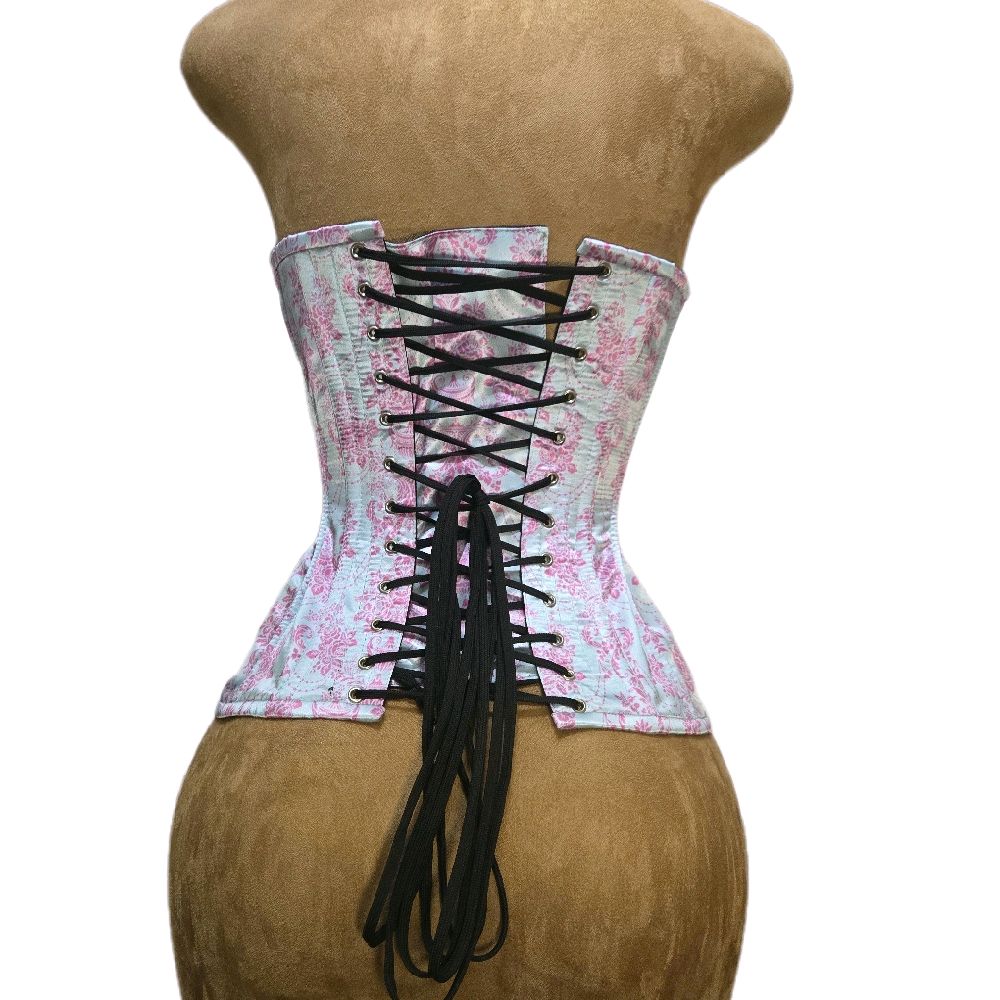 22–23” Waist goal | 14” length | Overbust  Floral Rose Elegance Corset