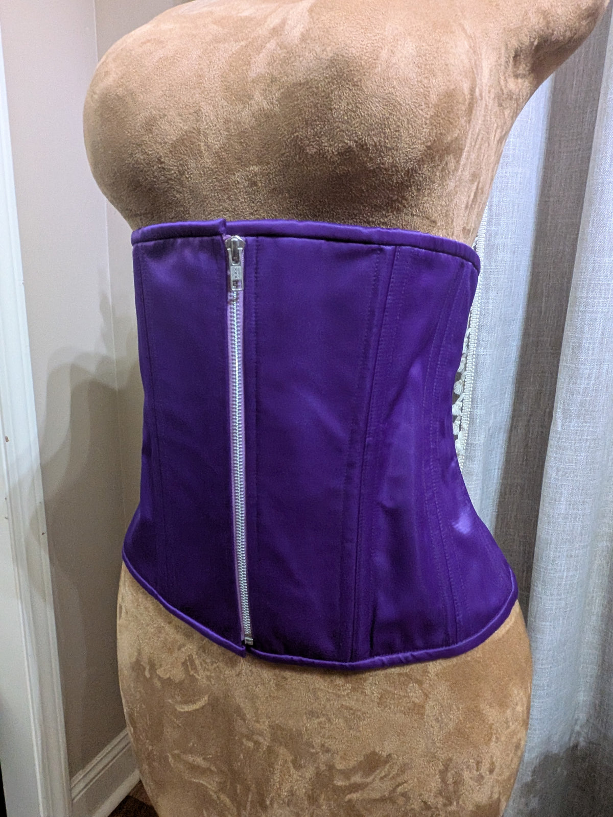Purple Sleeper Corset| Available For Custom| Zipper