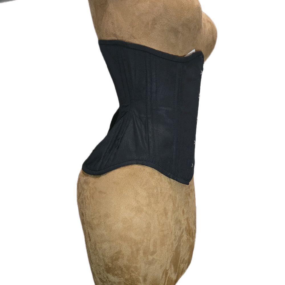 Black Cotton Corset – Signature Shape CC-809| 26" Waist Goal| 13" Length