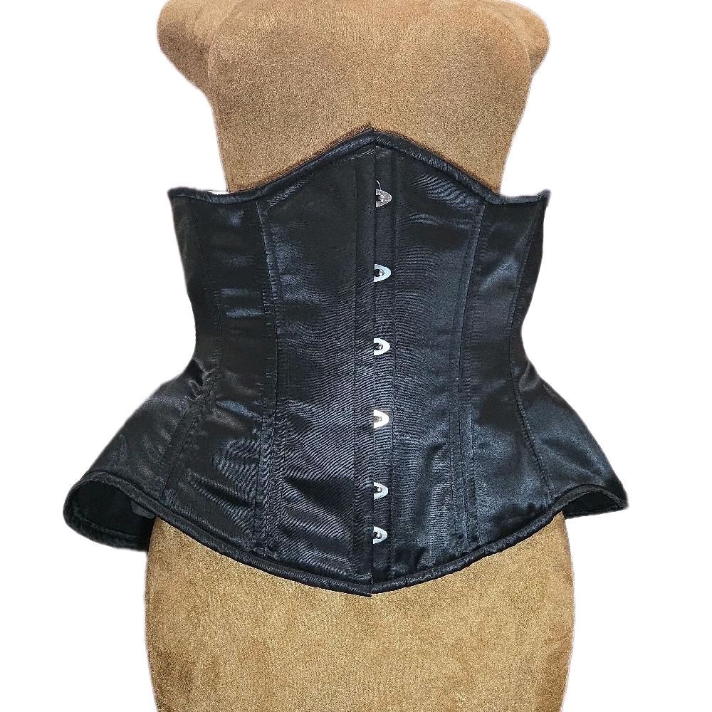 Black Satin Corset – Signature Shape CC-809| 42" Waist| 12" Length