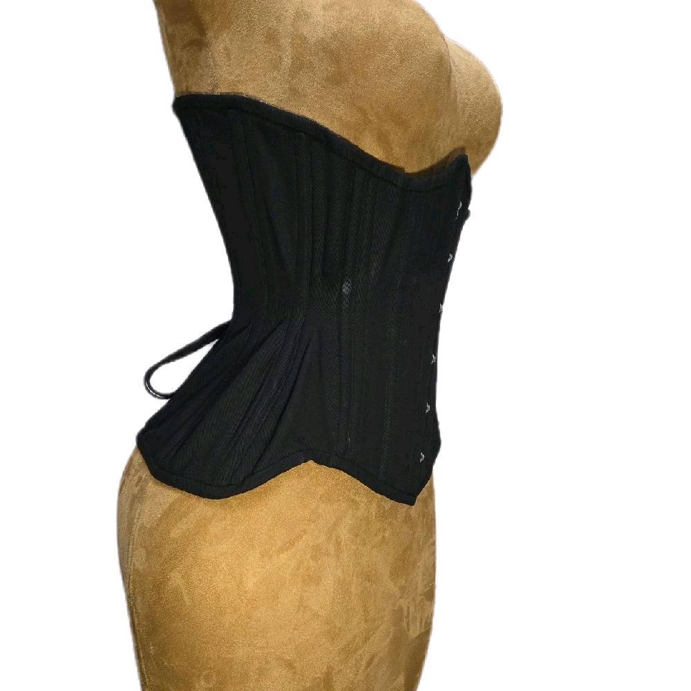 22” Waist Goal | 13” Length | Black Cotton Corset|Signature Shape CC-809 👑