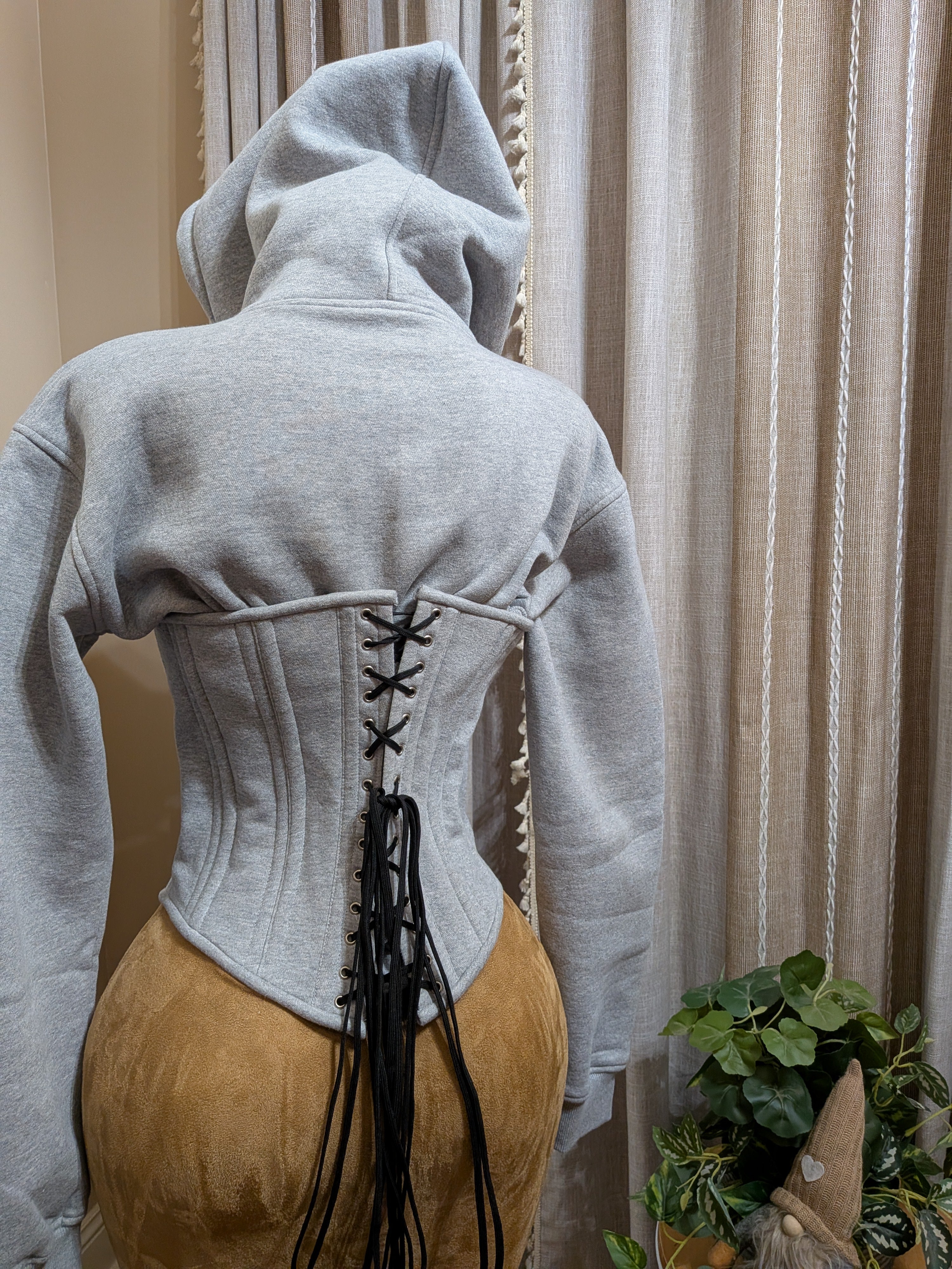 Custom Men's Corset Hoodie Set| Unisex| Regular Moderate Curve Shape| Signature Shape Collection