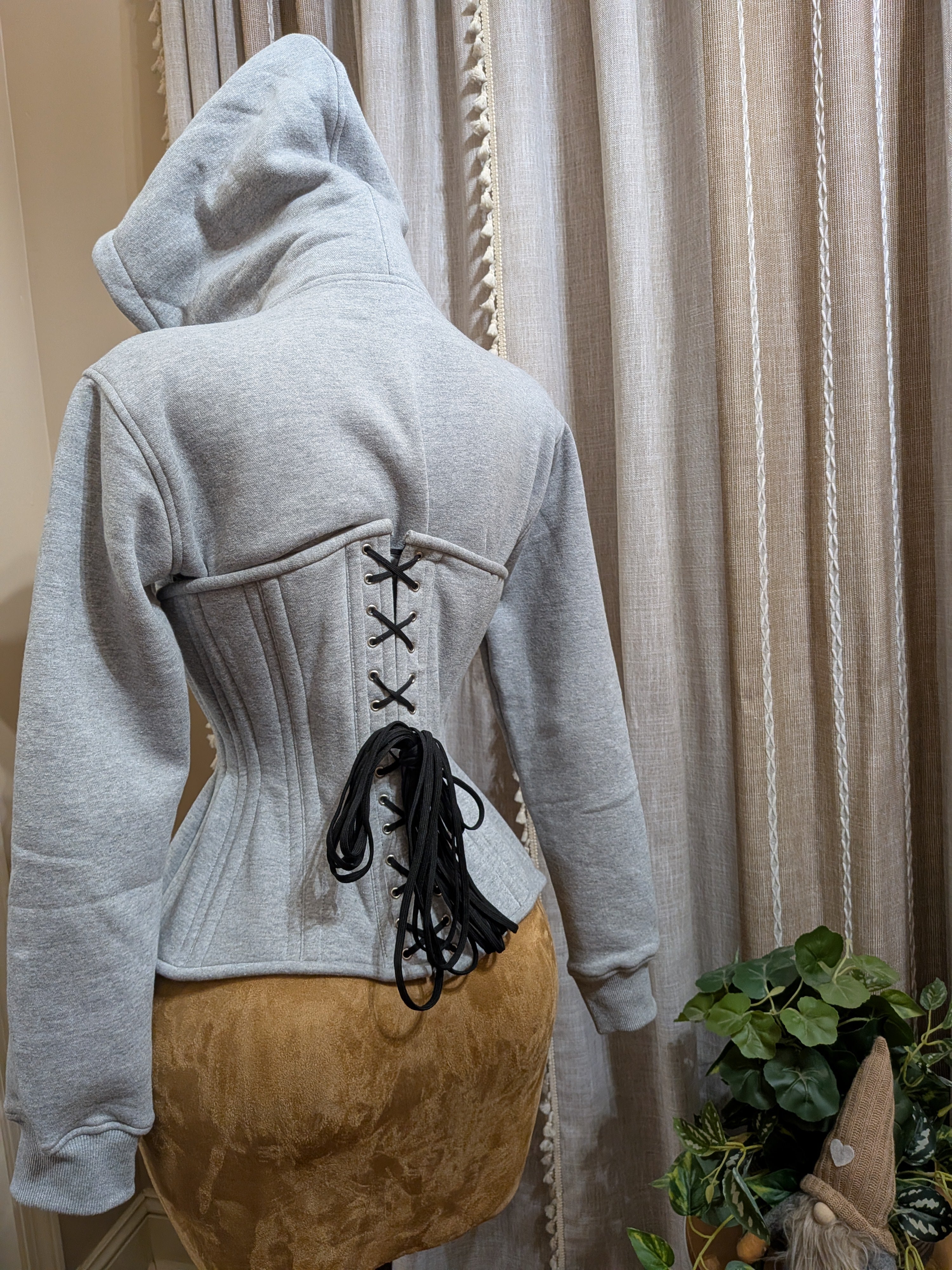 Corset Hoodie Curvy Corset Set/Medium hoodie/ 26 inch waist goal corset| Customs available /Signature Shape collection CC401