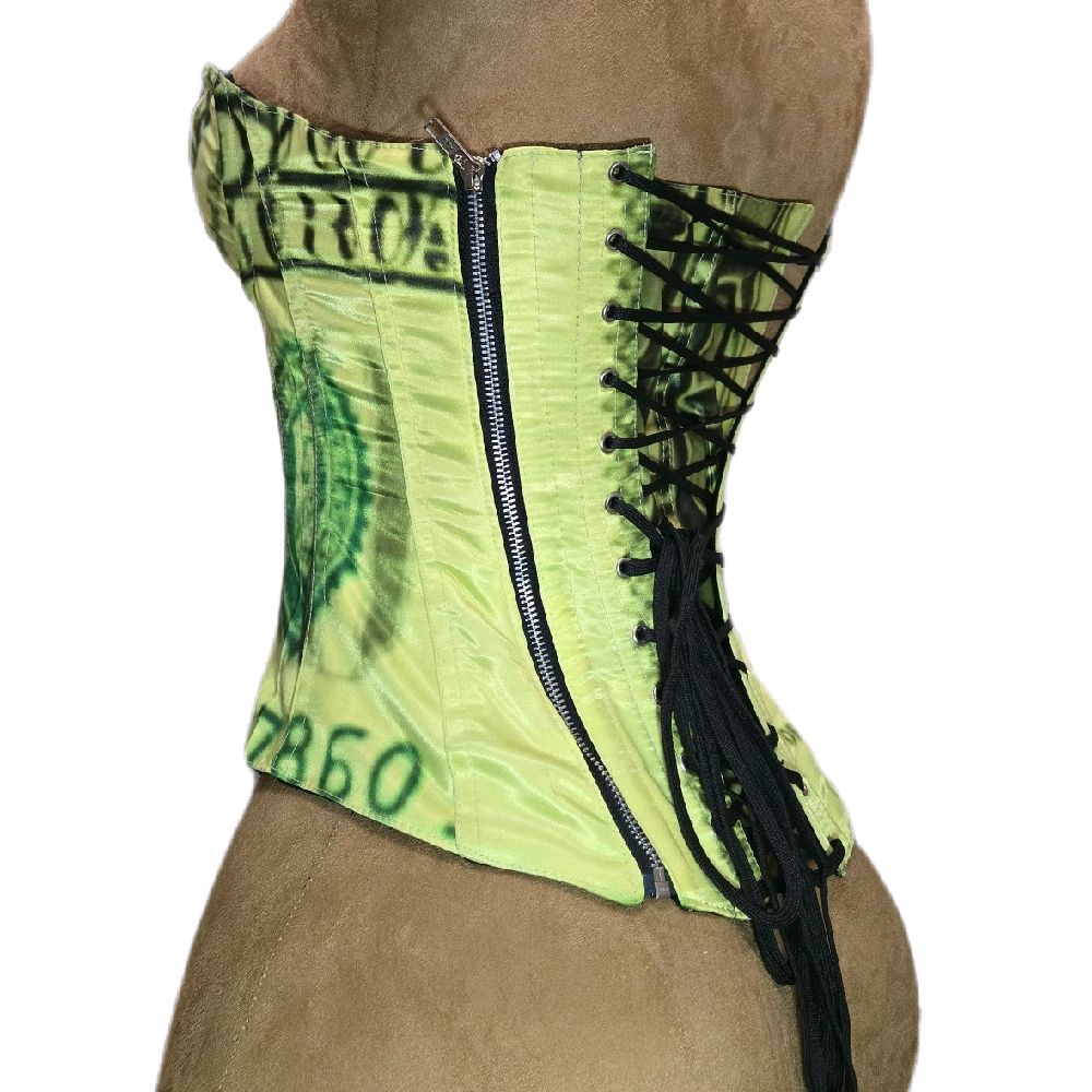 “Money” Overbust Corset Top | 22-24-Inch Waist  | Fashion Fit