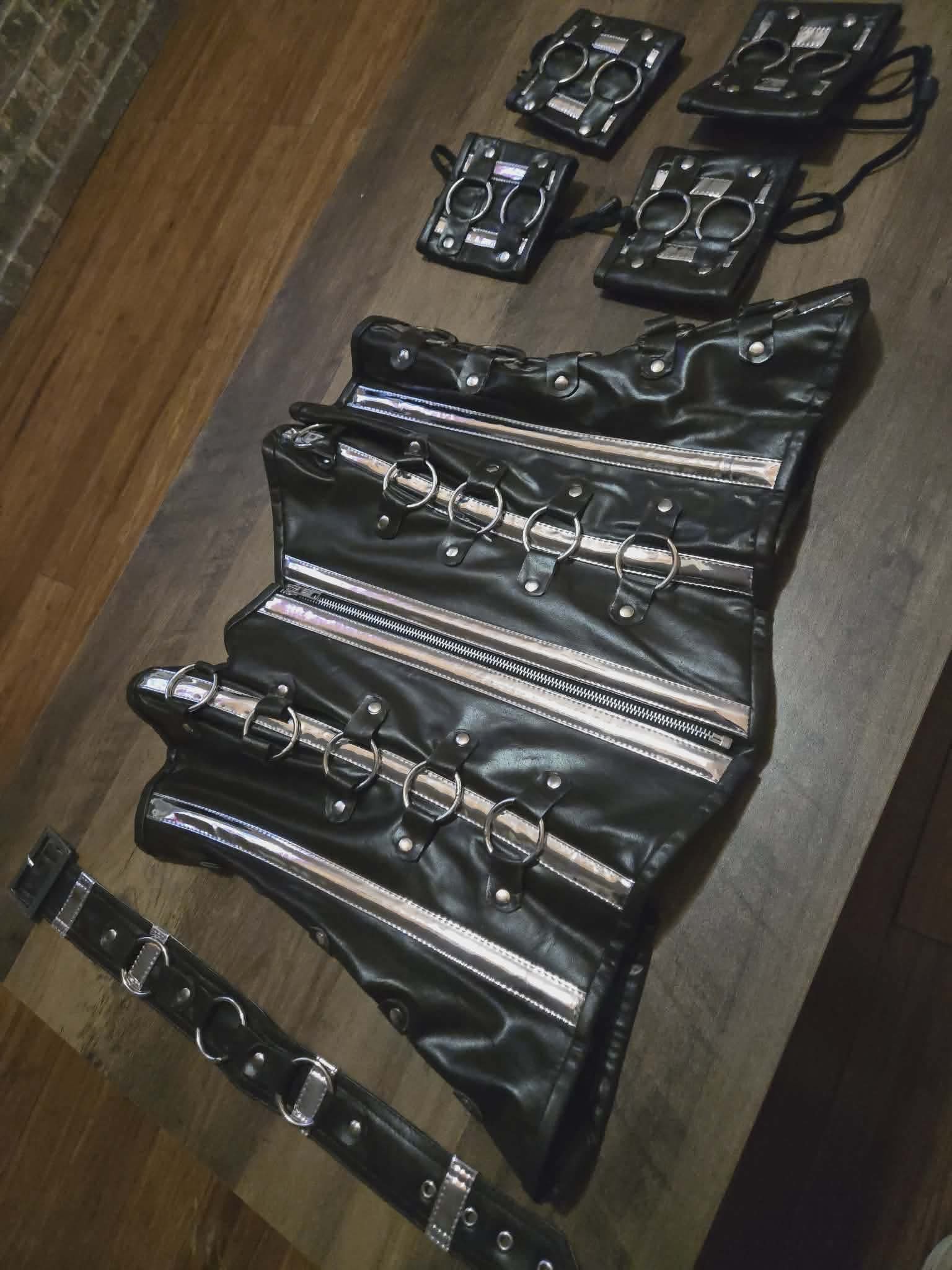 Custom Handcrafted Leather Corsets & Matching Accessory Sets