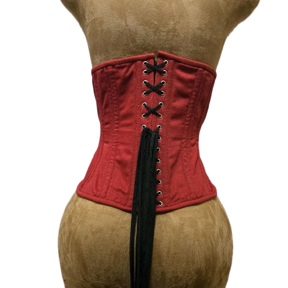 Maroon & Black Corset – 28" Waist Goal | 11" Length