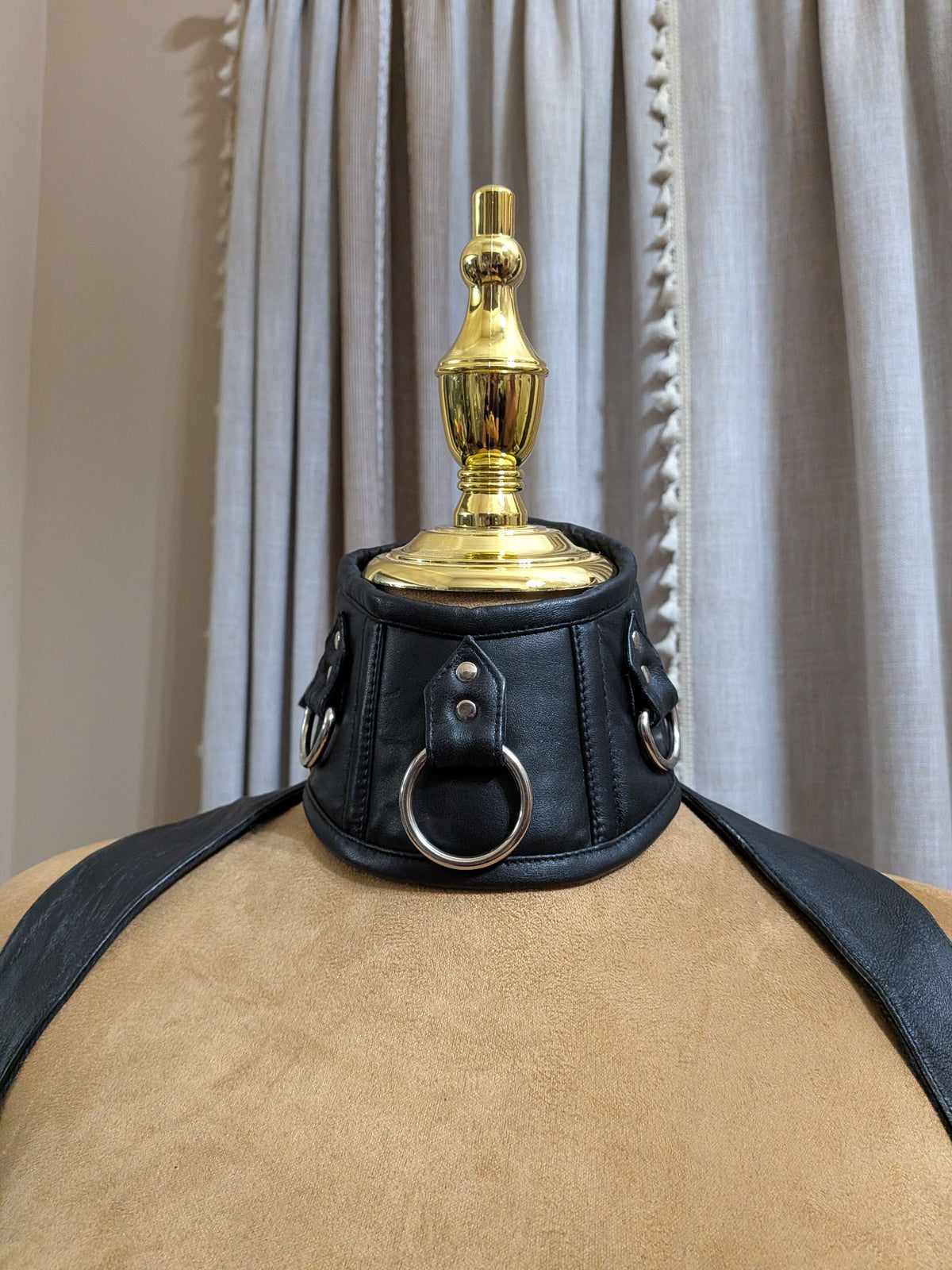 Custom leather Criss cross locking corset