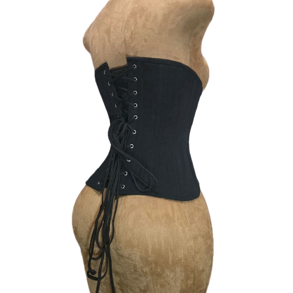 Black Cotton Corset – Signature Shape CC500| 26" Waist Goal| 12 Length