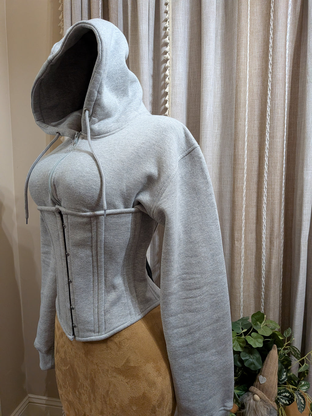Custom Men's Corset Hoodie Set| Unisex| Regular Moderate Curve Shape| Signature Shape Collection