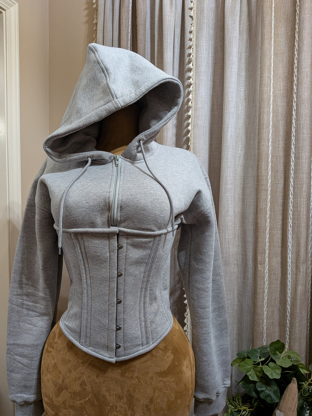 Custom Men's Corset Hoodie Set| Unisex| Regular Moderate Curve Shape| Signature Shape Collection