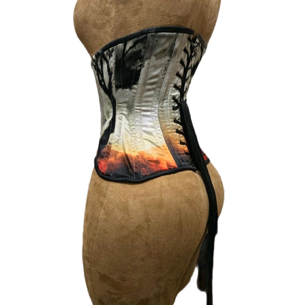 White Woods Swing-Style Corset | 24" Waist Goal | 11" Length