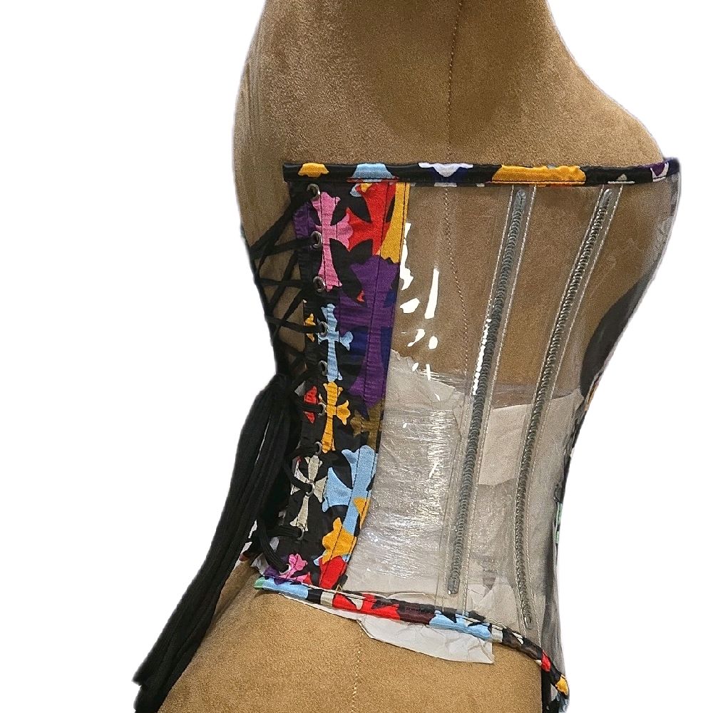 24” waist goal | 16” length | bold, clear-panel overbust 🔥