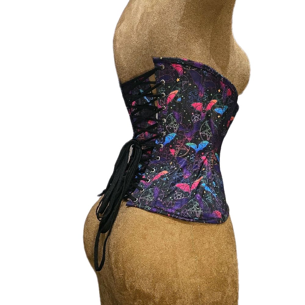 🪄 Mystic Pentacles & Bats Corset 🌈Signature Shape CC-700 | 22” Waist Goal | 12” Length