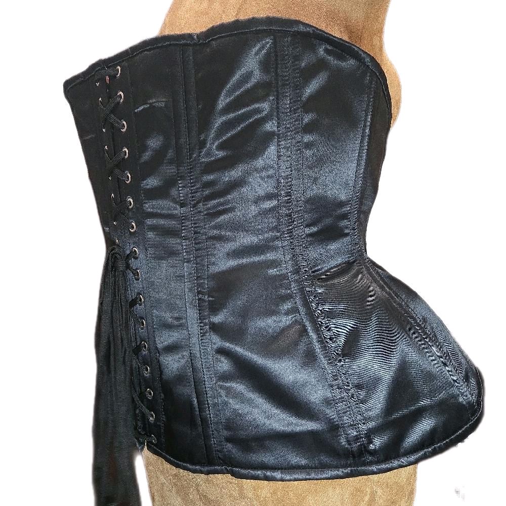 Black Satin Corset – Signature Shape CC-809| 42" Waist| 12" Length