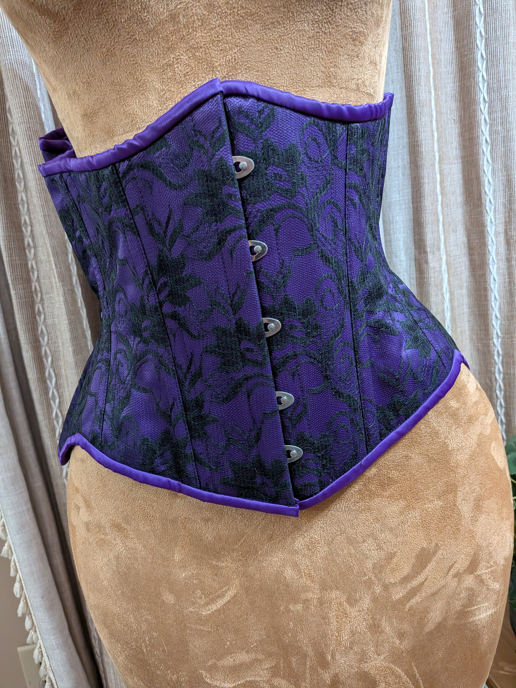 Satin and Lace Overlay Corset| Custom