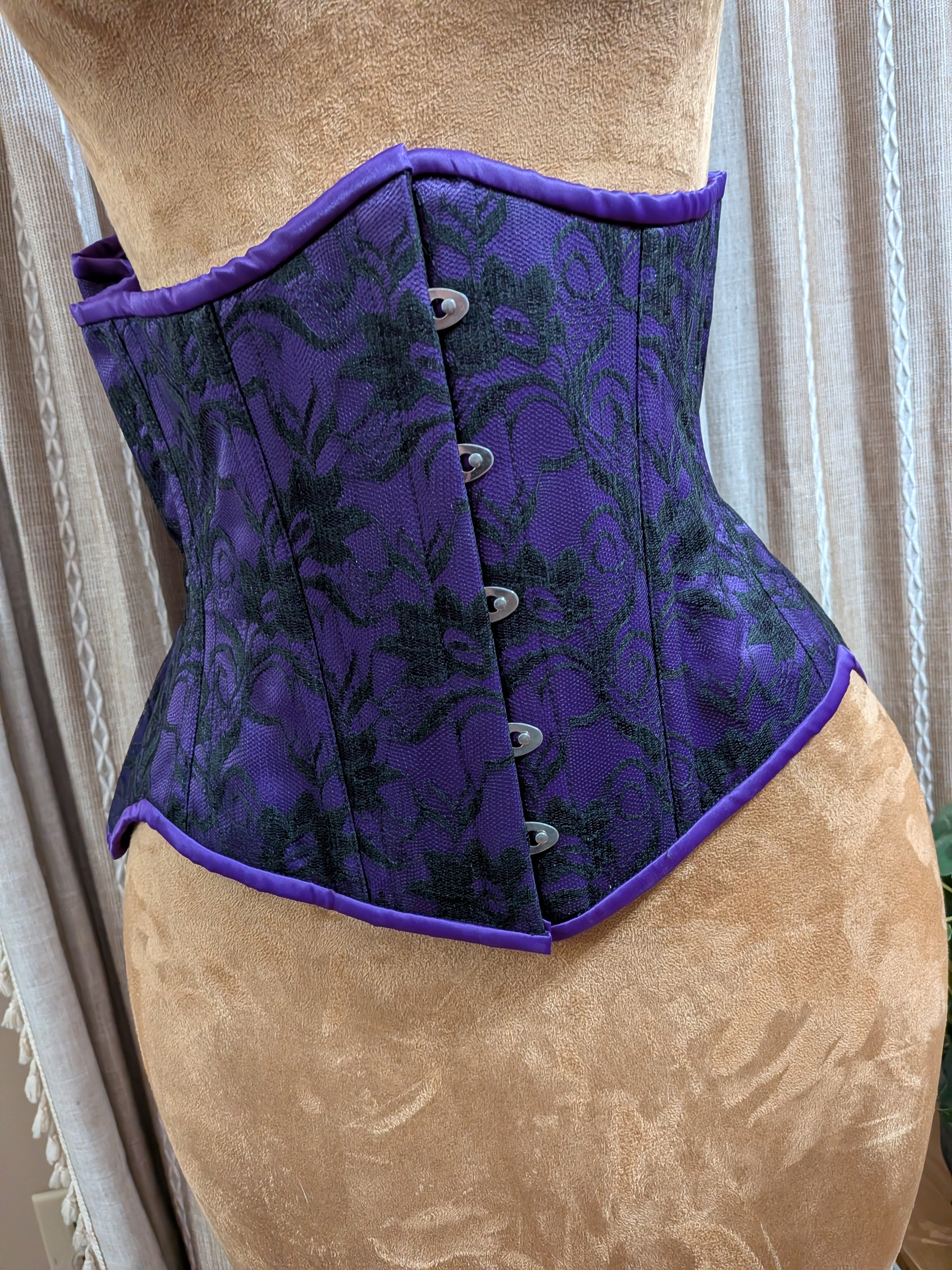 Satin and Lace Overlay Corset| Custom