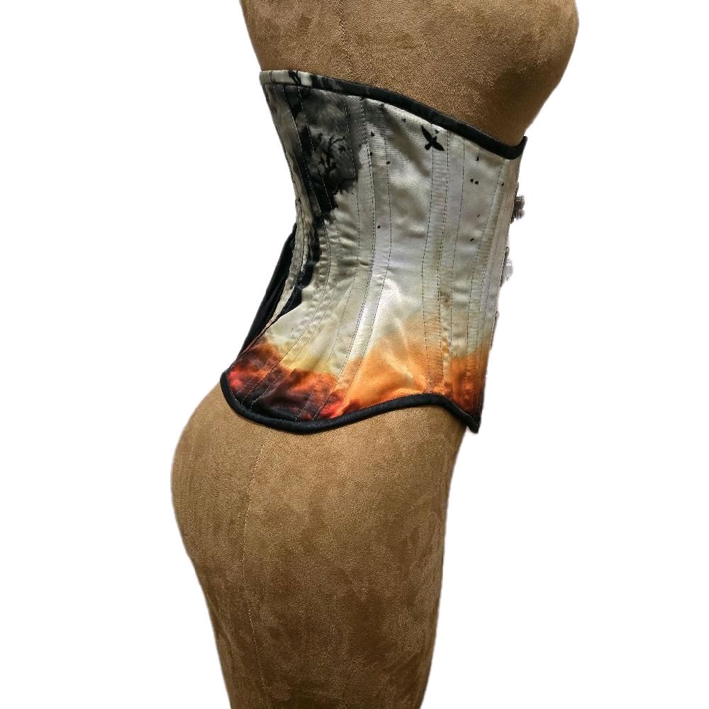 White Woods Swing-Style Corset | 24" Waist Goal | 11" Length