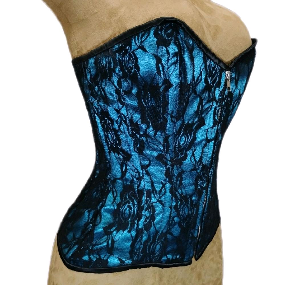 Satin w/Lace Overlay Add On for Custom Corset
