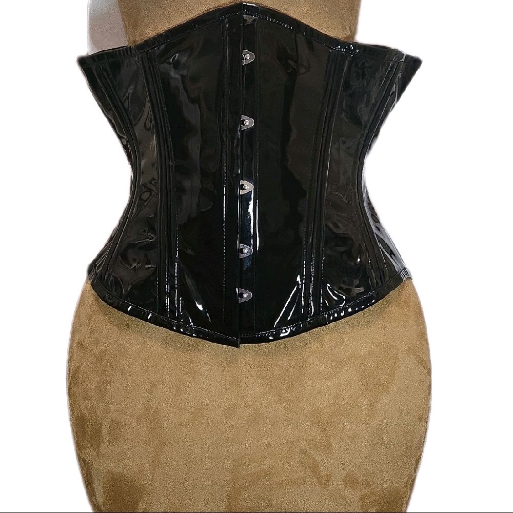 Black PVC Corset – Signature Shape CC-500|32" Waist Goal| 13" Length
