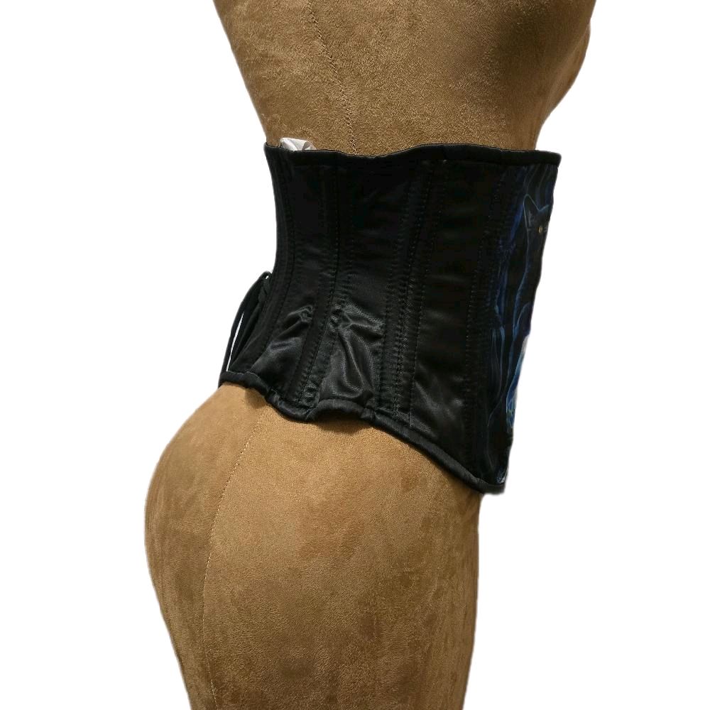Whimsical Spooky Cat & Crystal Ball Corset – 26 Waist | 11 Length