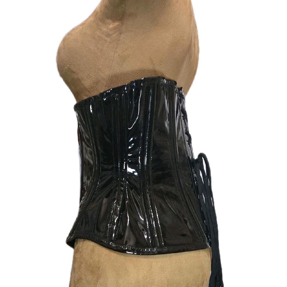 Black PVC Corset – Signature Shape CC-500|36" Waist Goal| 13" Length