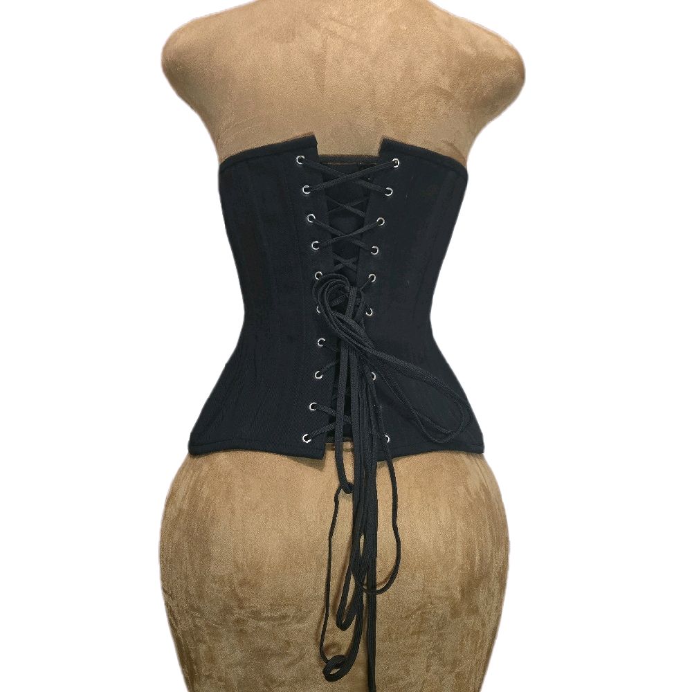 Black Cotton Corset – Signature Shape CC500| 26" Waist Goal| 12 Length
