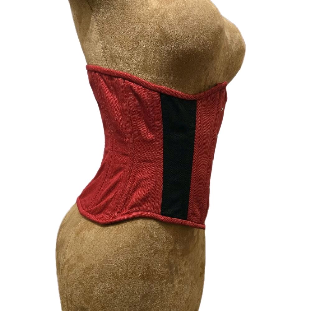 Maroon & Black Corset – 28" Waist Goal | 11" Length
