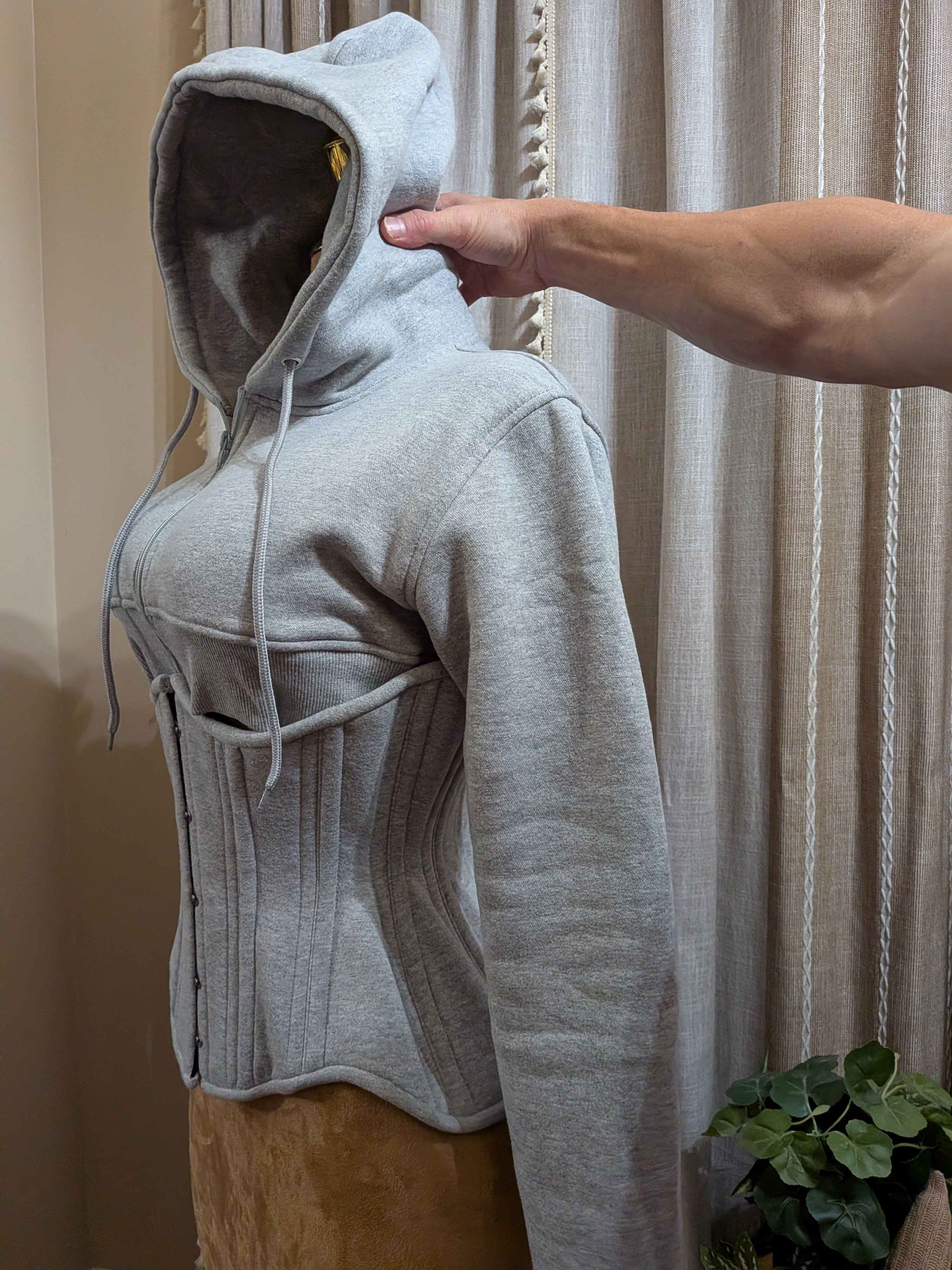 Corset Hoodie Curvy Corset Set/Medium hoodie/ 26 inch waist goal corset| Customs available /Signature Shape collection CC401