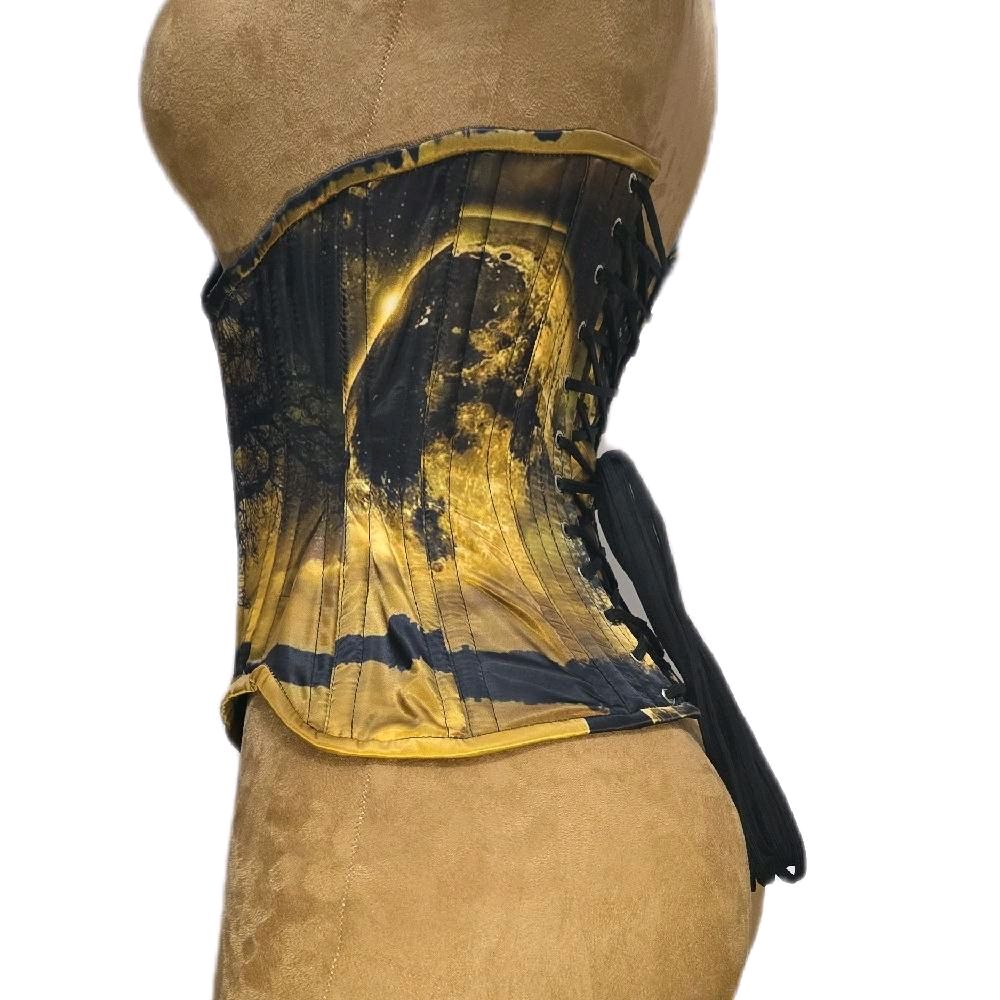 20-Inch Waist Goal | 10.5" Length | Moon Tree Print Corset   Signature Shape CC706