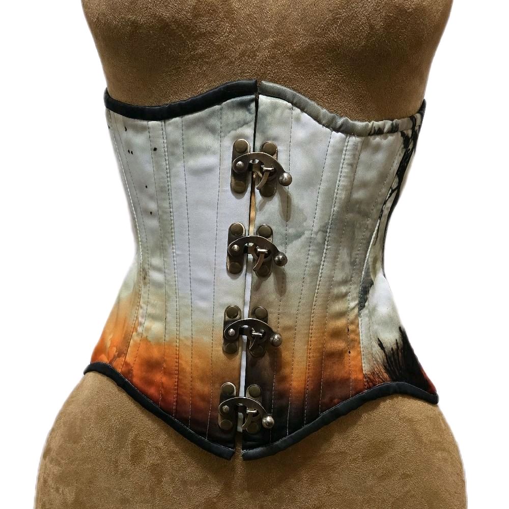 White Woods Swing-Style Corset | 24" Waist Goal | 11" Length