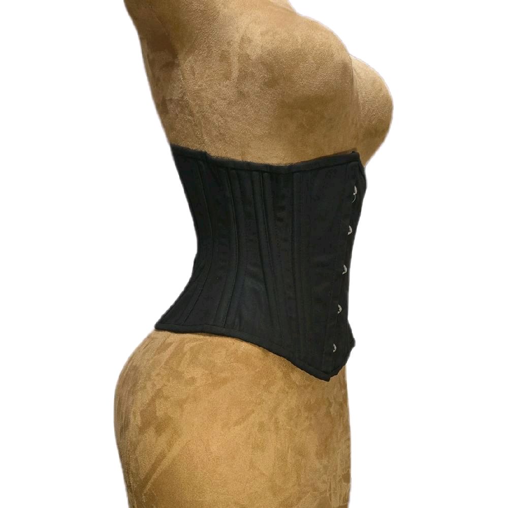 22-inch waist goal | 11-inch length | Black cotton corset|Signature Shape CC-604
