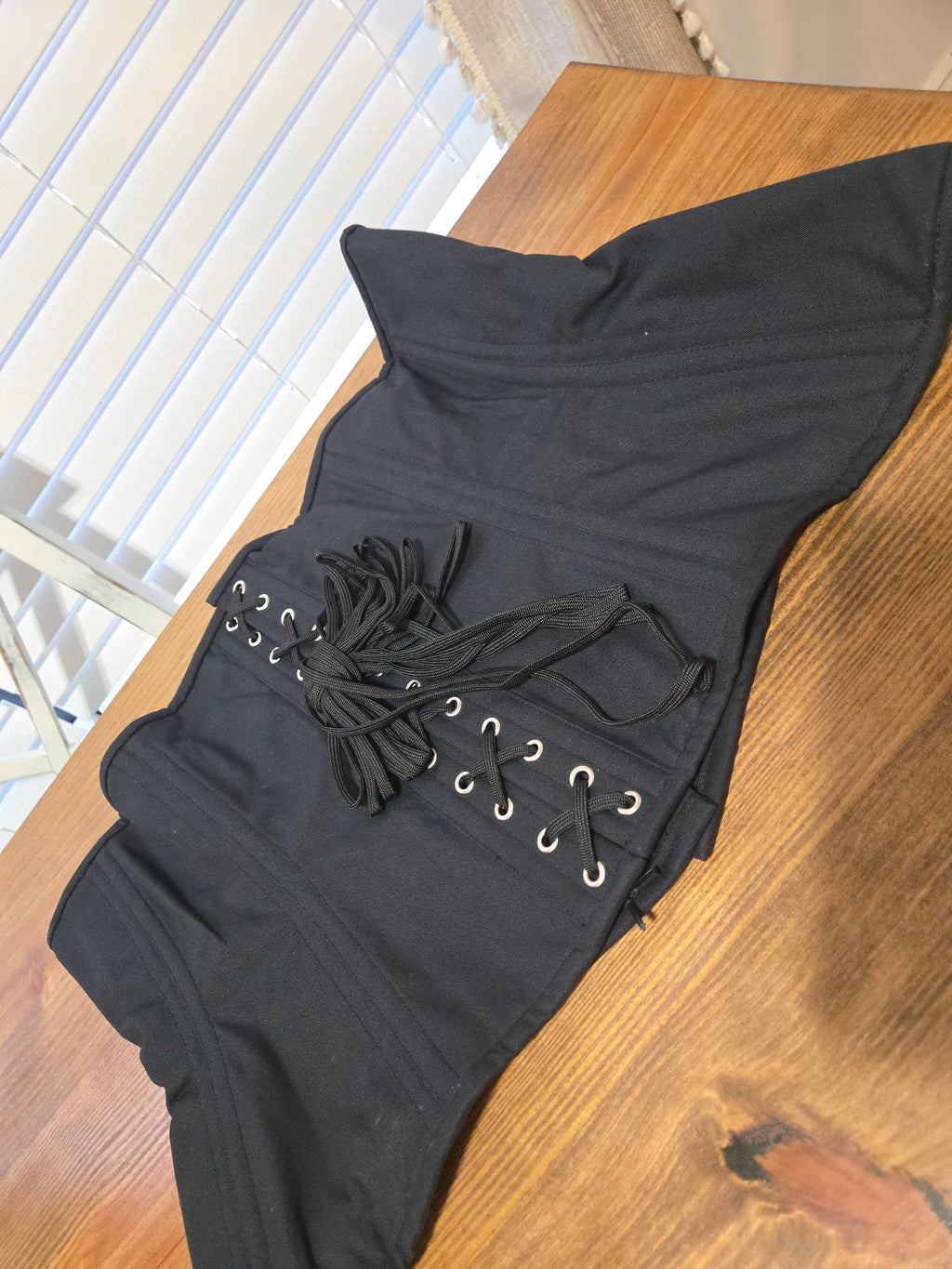 Black Cotton Curvy Corset| Signature Shape| 42 Waist| 14.5