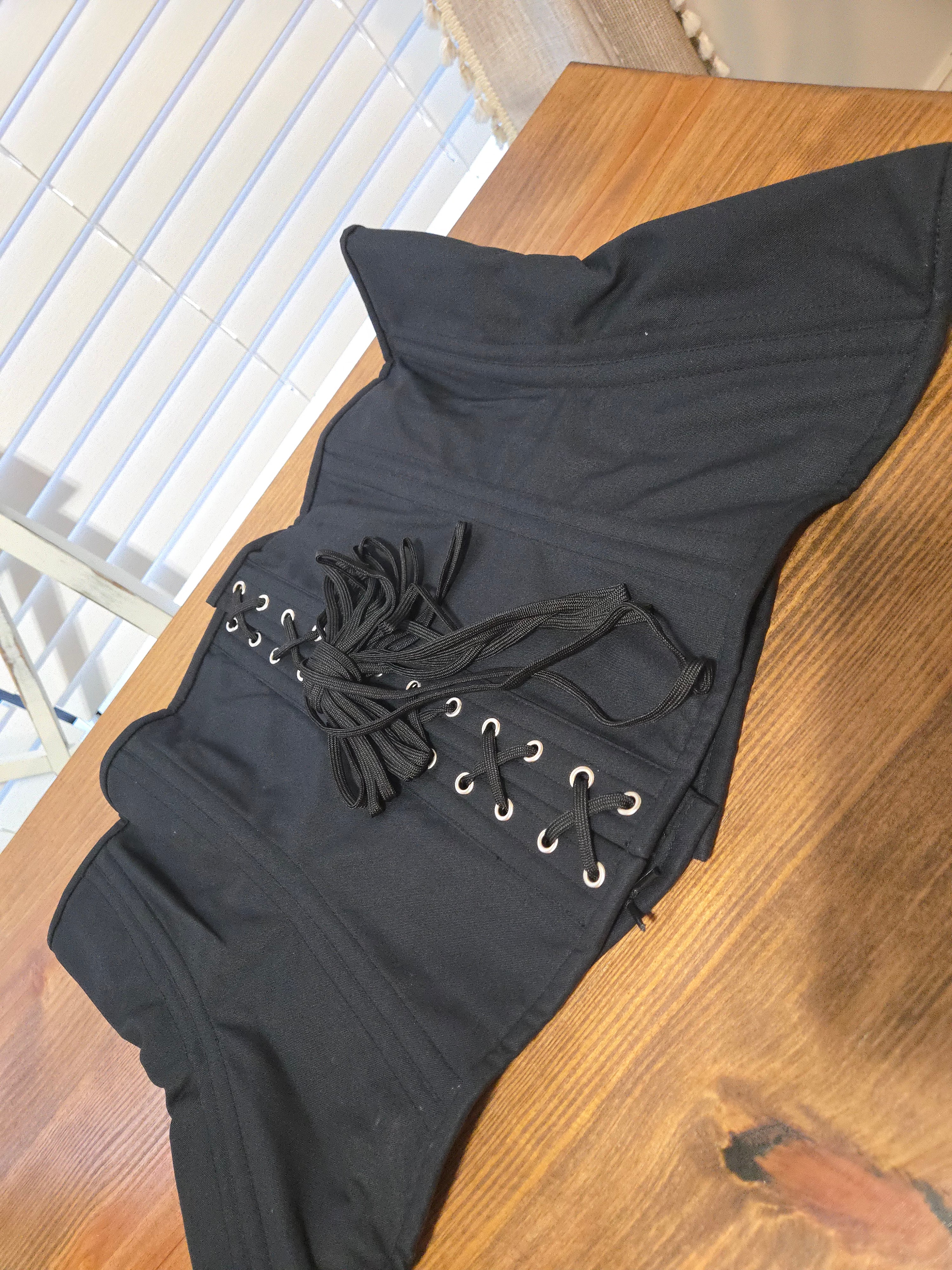 Black Cotton Curvy Corset| Signature Shape| 42 Waist| 14.5