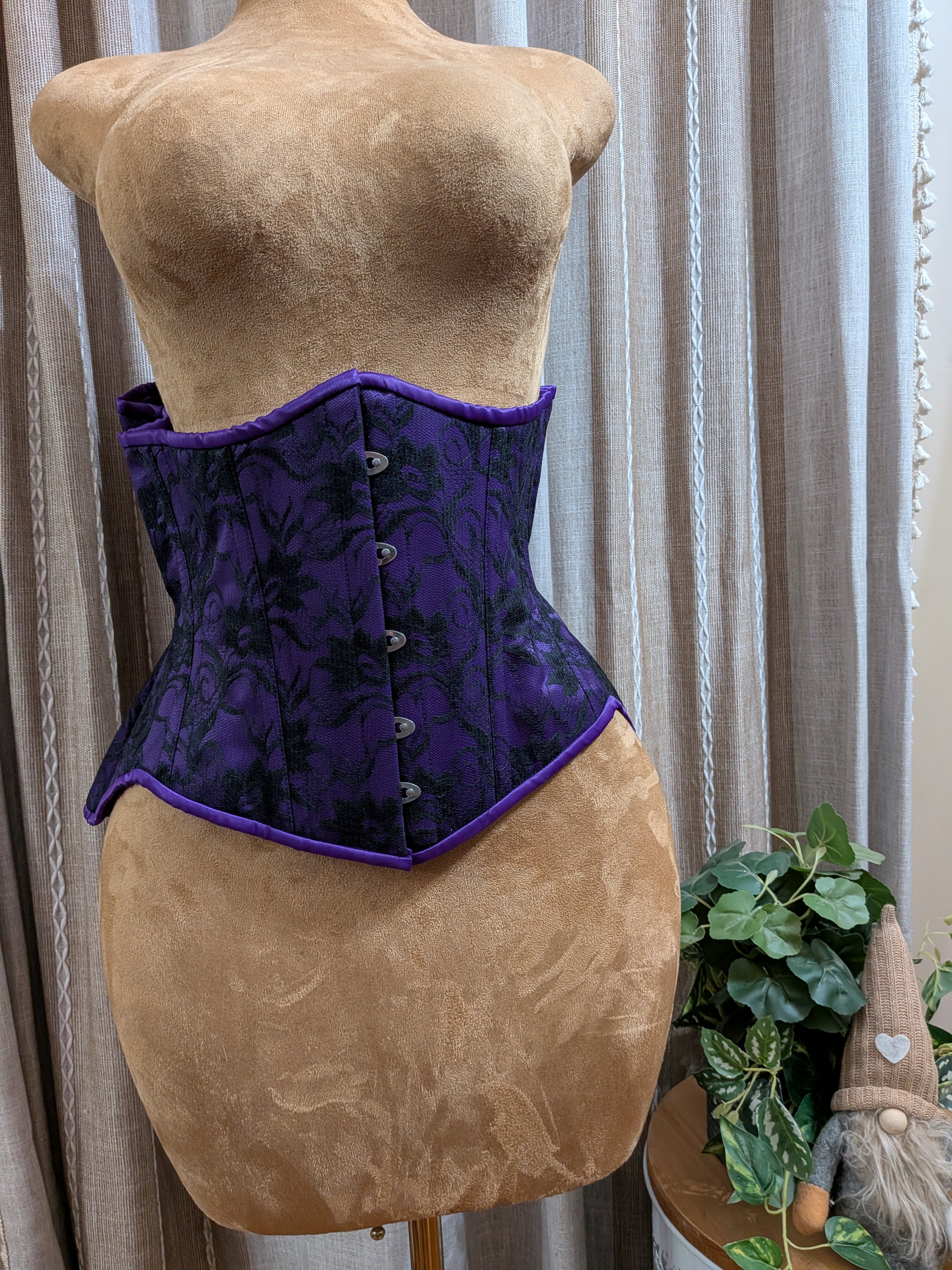 Satin and Lace Overlay Corset| Custom