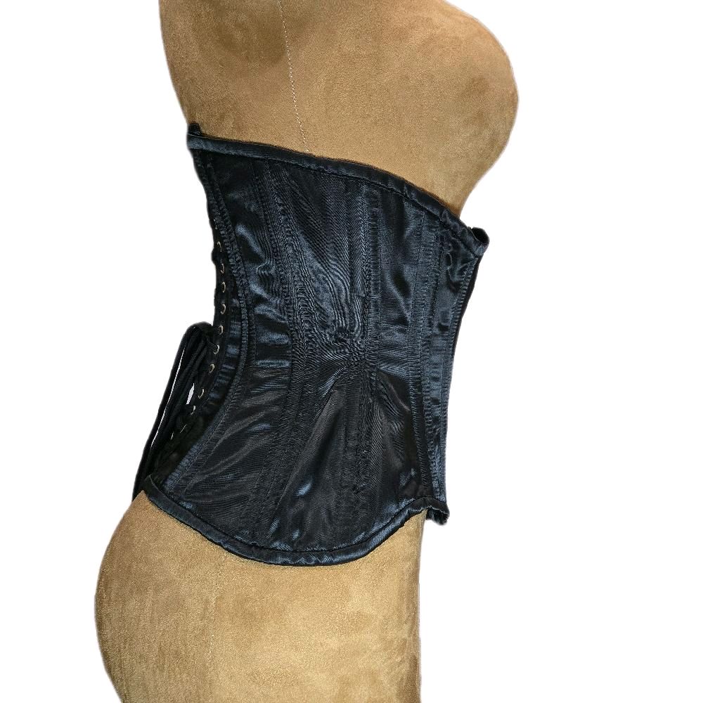 26-Inch Waist Goal | 11-Inch Length |Black Satin Corset| Signature Shape CC-700