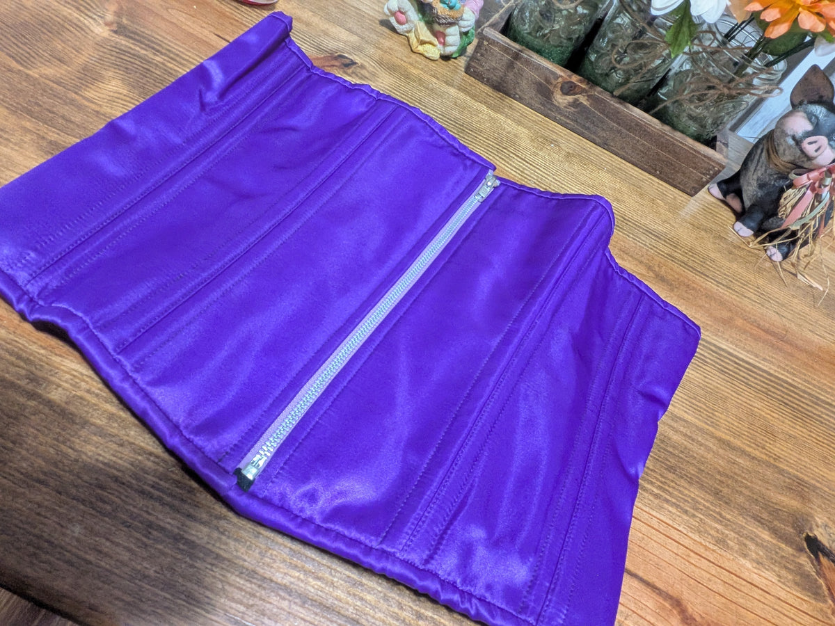 Purple Sleeper Corset| Available For Custom| Zipper