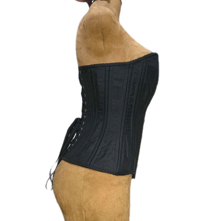 Black Easy Wipe Down Overbust Corset | 26-inch waist |
16-inch length from overbust to thigh (15.5” down the center)