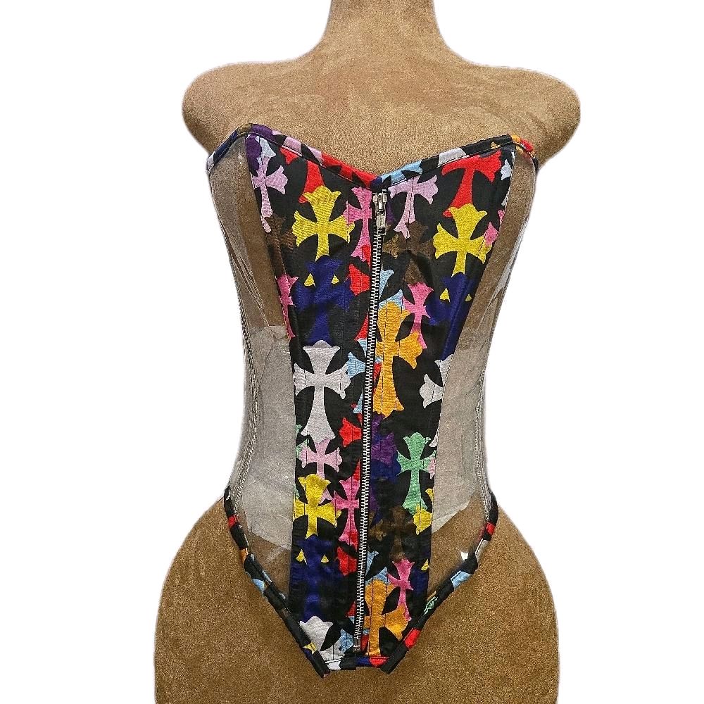 24” waist goal | 16” length | bold, clear-panel overbust 🔥