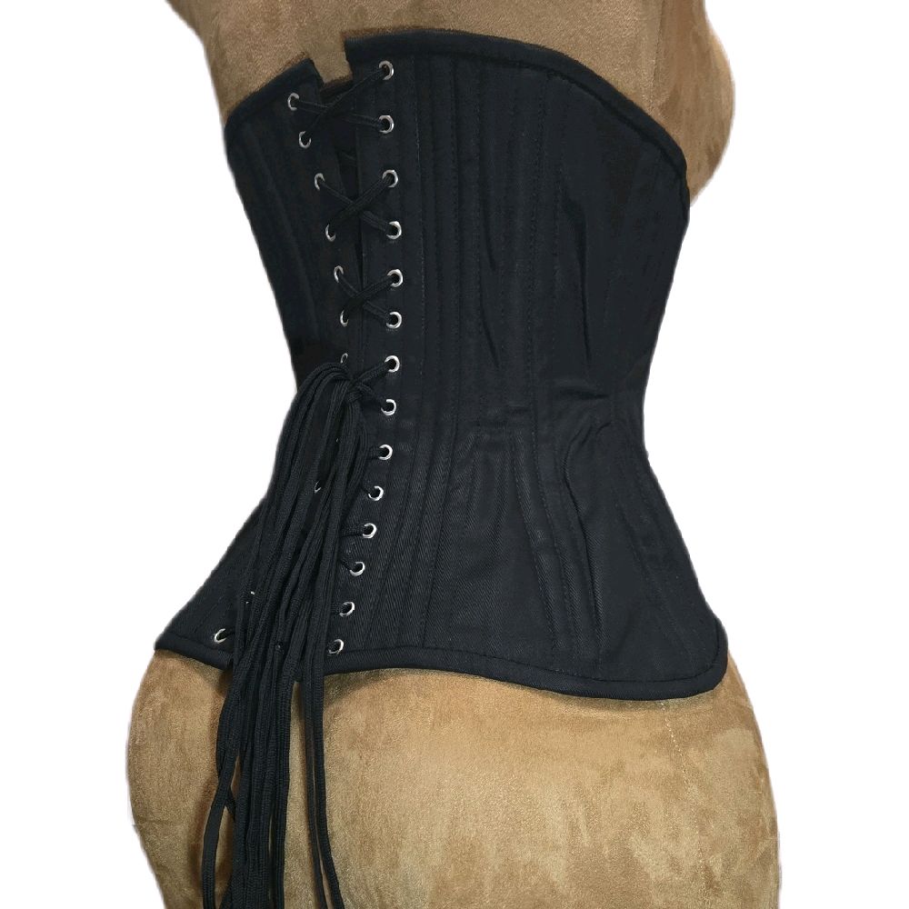 Black Cotton Corset – Signature Shape CC-809| 26" Waist Goal| 13" Length