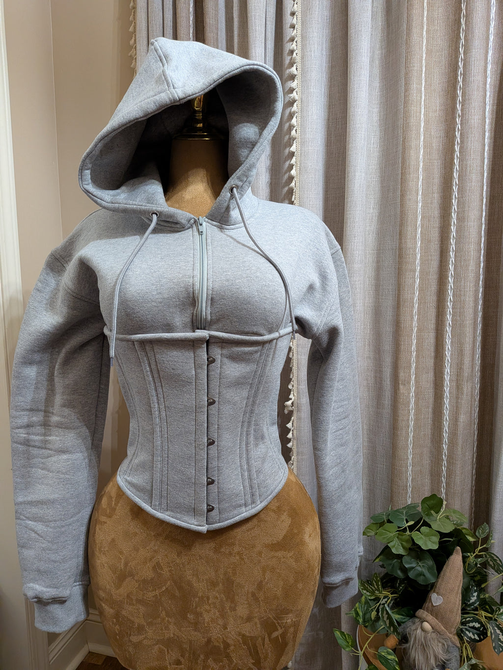 Custom Men's Corset Hoodie Set| Unisex| Regular Moderate Curve Shape| Signature Shape Collection