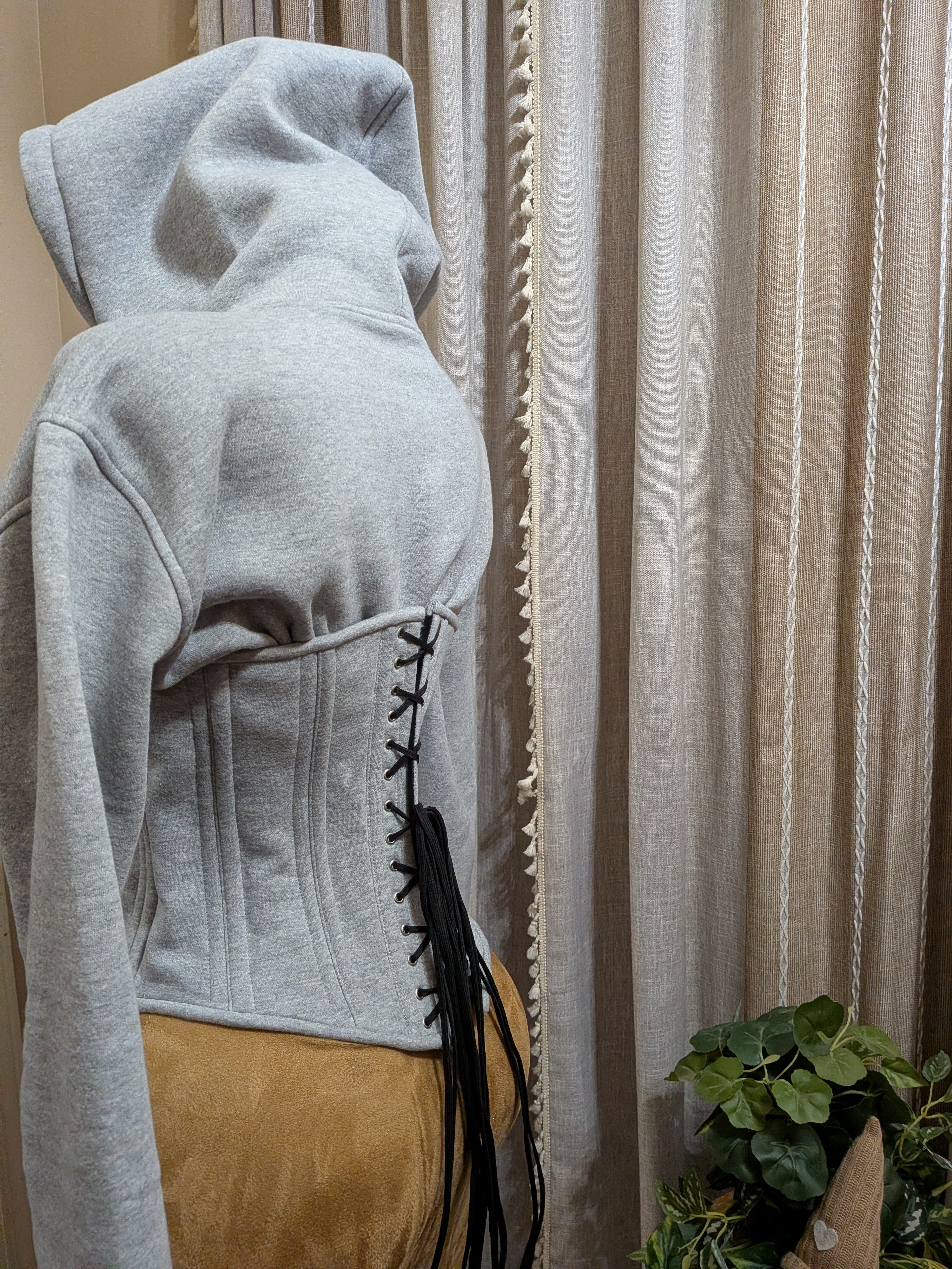 Custom Men's Corset Hoodie Set| Unisex| Regular Moderate Curve Shape| Signature Shape Collection