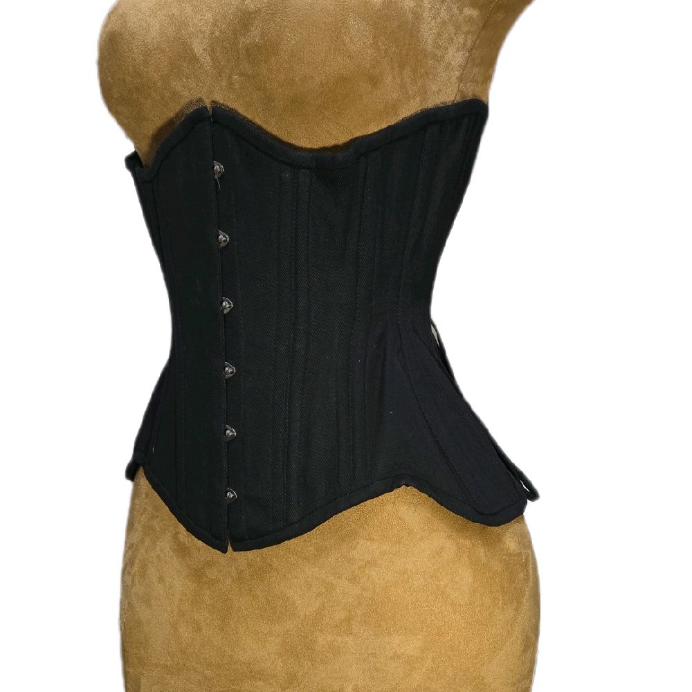 22” Waist Goal | 13” Length | Black Cotton Corset|Signature Shape CC-809 👑