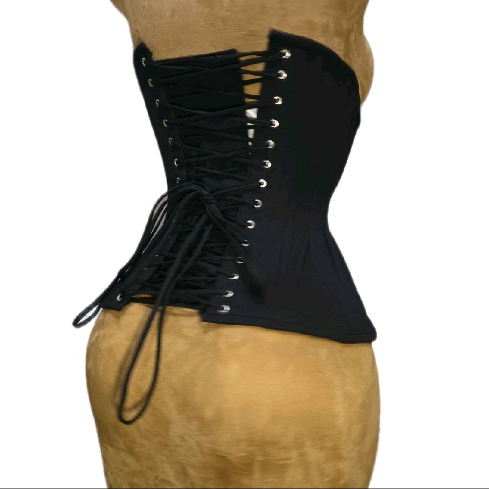 22” Waist Goal | 13” Length | Black Cotton Corset|Signature Shape CC-809 👑