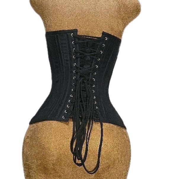 Black Easy Wipe Down Overbust Corset | 26-inch waist |
16-inch length from overbust to thigh (15.5” down the center)