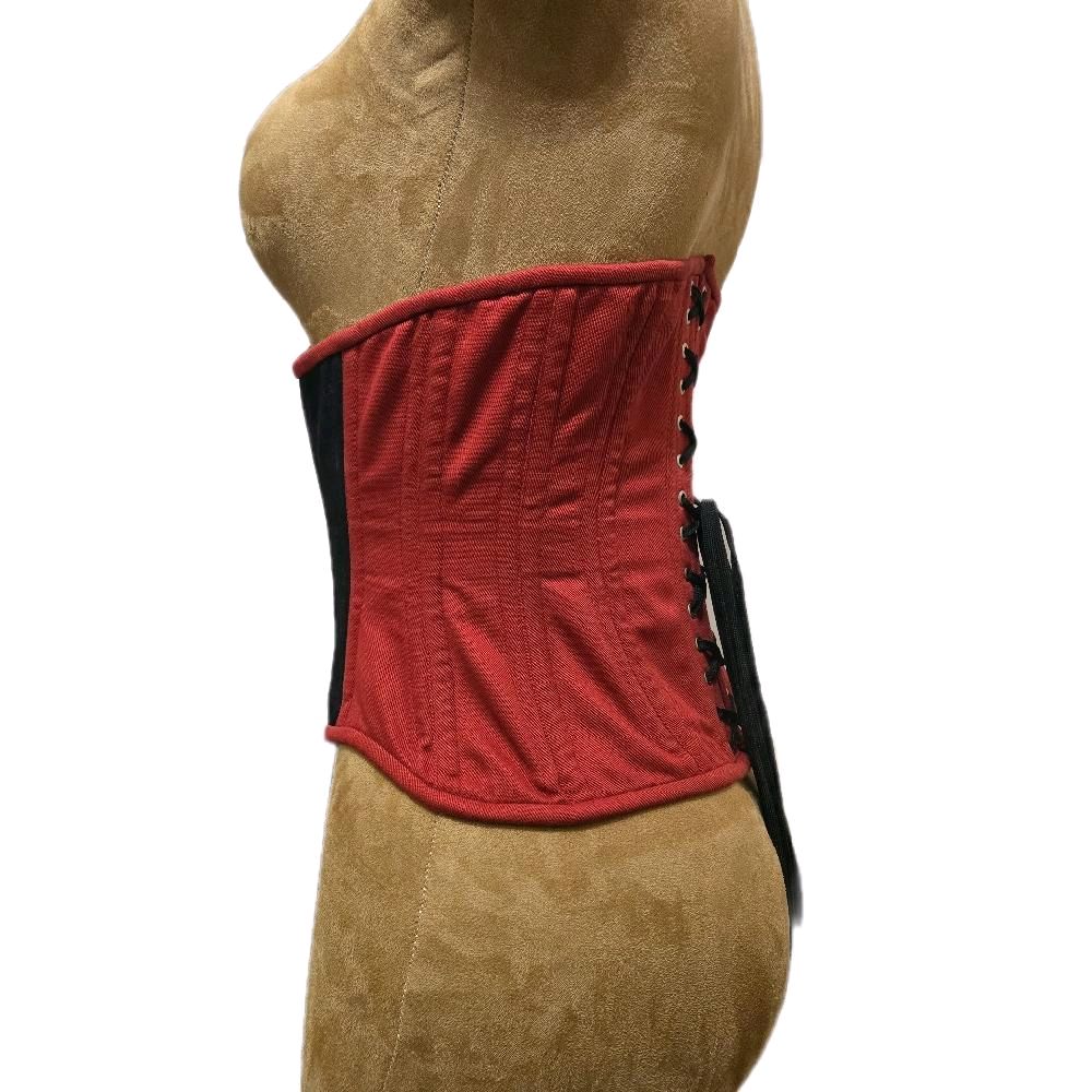 Maroon & Black Corset – 28" Waist Goal | 11" Length
