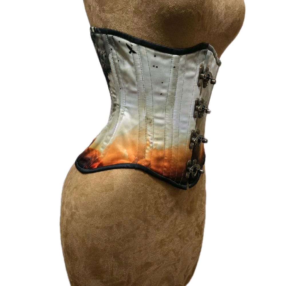 White Woods Swing-Style Corset | 24" Waist Goal | 11" Length